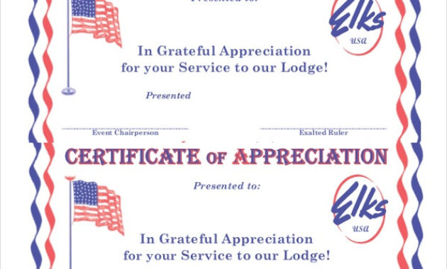 19 Certificate Of Appreciation Templates Free Sample Pertaining To Best Certificate Of Appreciation Template Doc