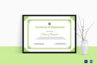 19 Certificate Of Authenticity Templates In Ai Indesign Intended For Certificate Of Authenticity Photography Template