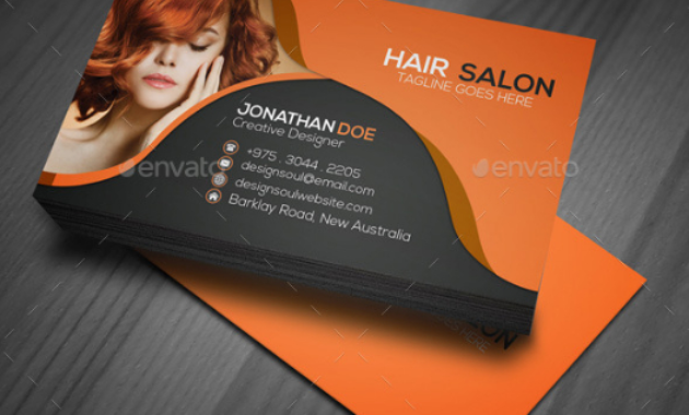 19 Hair Stylist Business Card Templates Ai Psd Word With Hair Salon Business Card Template