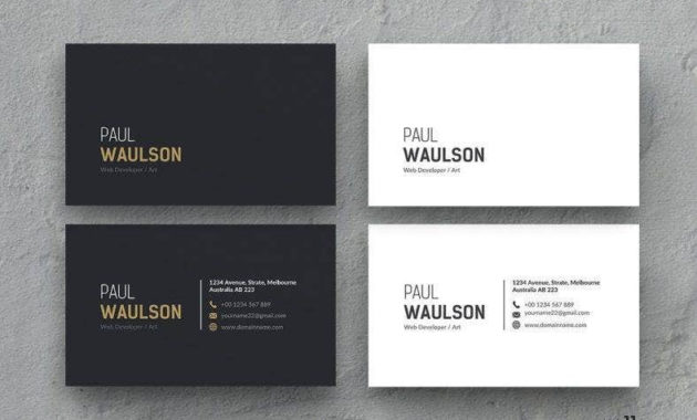 19 Modern Business Card Templates Psd Ai Word Free With Business Card Size Psd Template
