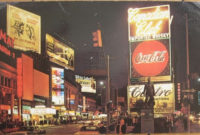 1973 Chrome Postcard Times Square New York City Ny Within Restaurant Gift Certificates New York City Free