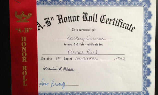 20 All A Honor Roll Certificate ™ Dannybarrantes Template Intended For Awesome Honor Award Certificate Template