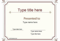 20 Best Paper For Certificates ™ Dannybarrantes Template With Best Girlfriend Certificate Template