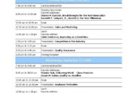 20 Conference Event Agenda Template Professional Throughout Conference Call Agenda Template