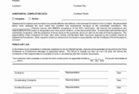 20 Construction Certificate Of Completion Template Throughout Quality Certificate Of Completion Template Construction
