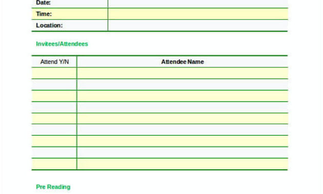 20 Free Download Meeting Agenda Templates For An Inside Meeting Agenda Template Word Free