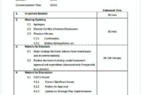 20 Free Download Meeting Agenda Templates For An Throughout Sample Board Meeting Agenda Template
