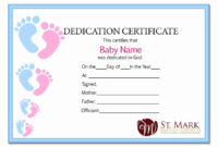20 Free Editable Baby Dedication Certificates Within Baby Dedication Certificate Templates