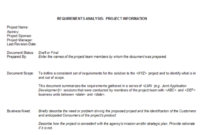 20 Free Requirements Analysis Templates Examples Word In Project Business Requirements Document Template