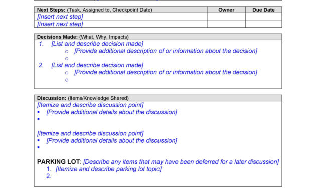 20 Handy Meeting Minutes Meeting Notes Templates Regarding Meeting Recap Template