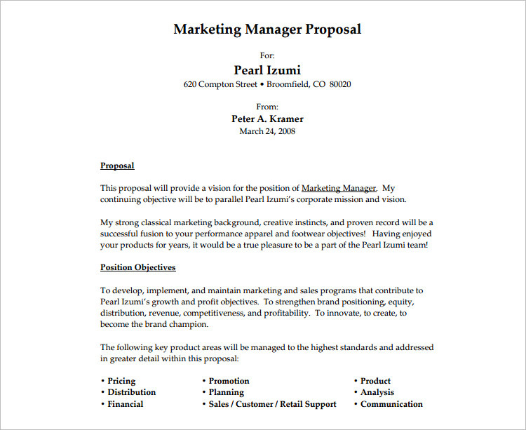 20 Job Proposal Templates Free Word Doc Excel With Employment Proposal Template
