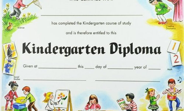 20 Kindergarten Certificates Of Completion In Kindergarten Completion Certificate Templates