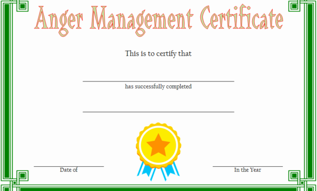 20 Marriage Counseling Certificate Template Inside Marriage Counseling Certificate Template