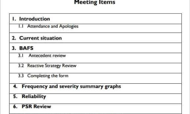 20 Meeting Agenda Templates Word Excel Pdf Formats Intended For Free How To Create A Meeting Agenda Template