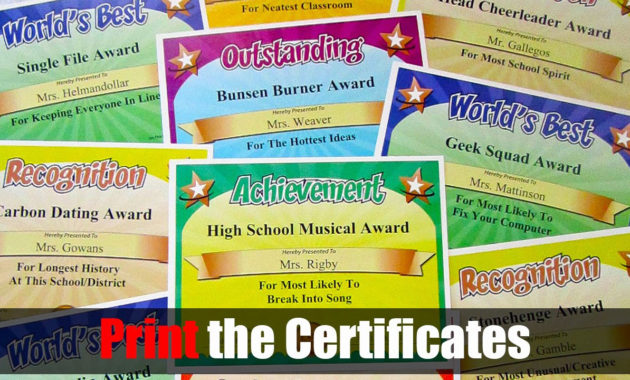 20 Most Likely To Award Template ™ Dannybarrantes Template Intended For Awesome Free Most Likely To Certificate Templates