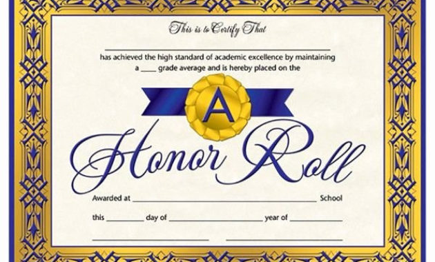 20 Pictures Of Blank Birth Certificates ™ Dannybarrantes In Free Honor Roll Certificate Template