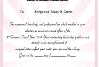 20 Professional Army Certificate Of Appreciation Templates Inside Best Outstanding Volunteer Certificate Template