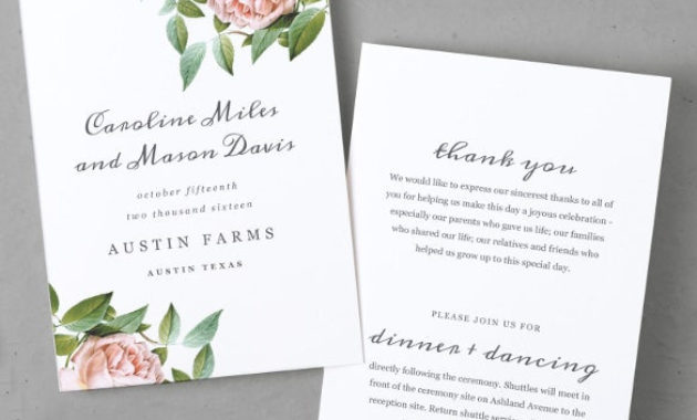 20 Wedding Program Templates Free Sample Example With Wedding Agenda Template