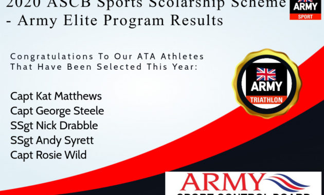 2020 Ascb Sports Scholarship Scheme Army Elite Sport For 5K Race Certificate Template