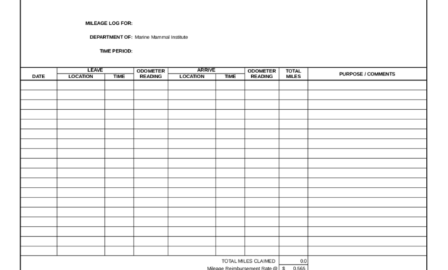 2020 Mileage Log Fillable Printable Pdf Forms Handypdf For Best Vehicle Fuel Log Template