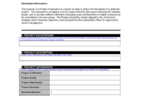2020 Project Proposal Template Fillable Printable Pdf Pertaining To Best It Project Proposal Template