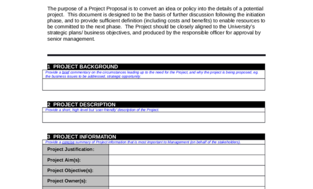 2020 Project Proposal Template Fillable Printable Pdf Pertaining To Best It Project Proposal Template