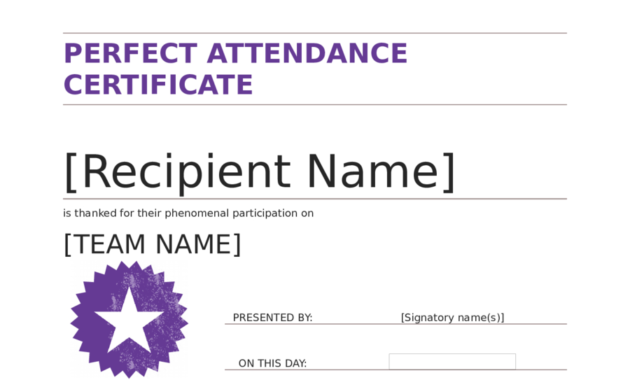2021 Certificate Of Attendance Fillable Printable Pdf Intended For Amazing Perfect Attendance Certificate Template Editable
