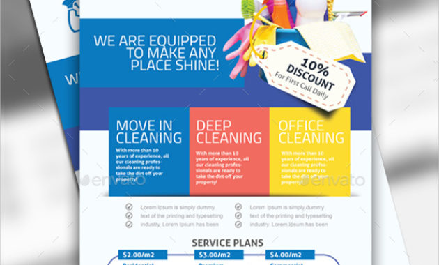 21 Cleaning Flyer Free Premium Adobe Photoshop Within Flyers For Cleaning Business Templates