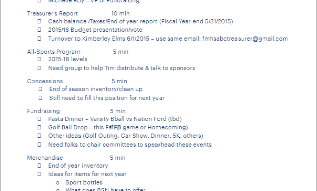 21 Club Meeting Minutes Templates Pdf Sample Formats In Small Business Meeting Agenda Template