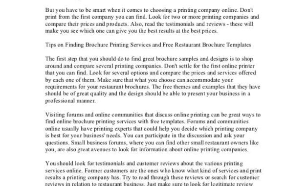 21 Free 32 Free Restaurant Business Plan Templates Inside Restaurant Business Proposal Template