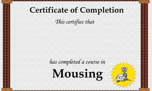 21 Free 42 Free Certificate Of Completion Templates Pertaining To Certificate Of Completion Word Template