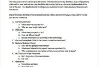 21 Free 43 Free Executive Summary Templates Word Excel Regarding Executive Summary Of A Business Plan Template