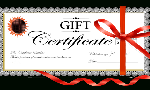 21 Free Free Gift Certificate Templates Word Excel Formats With Best Donation Certificate Template Free 14 Awards