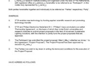 21 Free Partnership Agreement Templates Ms Office Documents Pertaining To Contract For Business Partnership Template