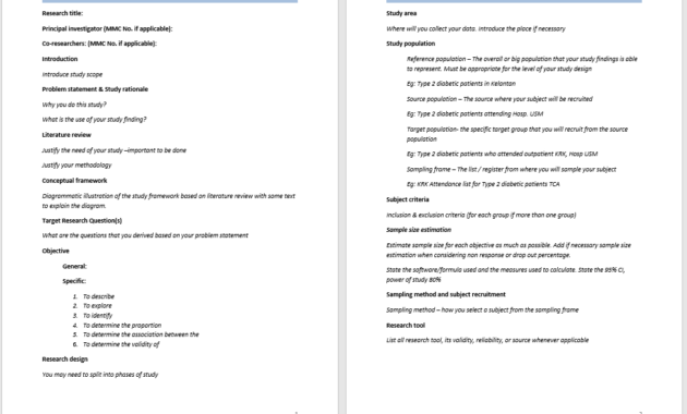 21 Free Research Proposal Templates In Ms Word Templates Within Research Proposal Outline Template
