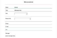 21 Phone Message Templates Pdf Doc Free Premium In Phone Message Log Template
