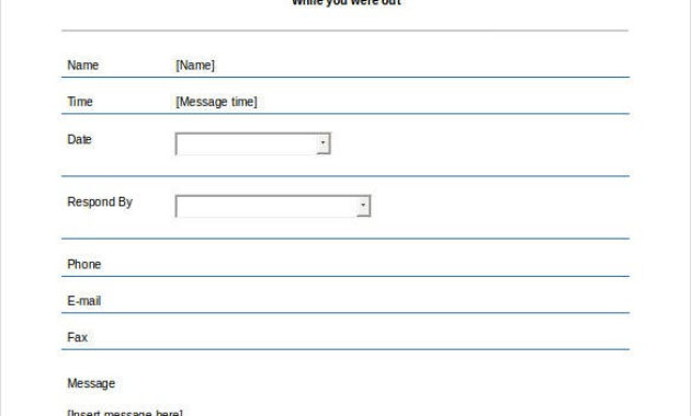 21 Phone Message Templates Pdf Doc Free Premium In Phone Message Log Template