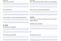 21 Simple Business Plan Templates Sample Templates In Business One Sheet Template