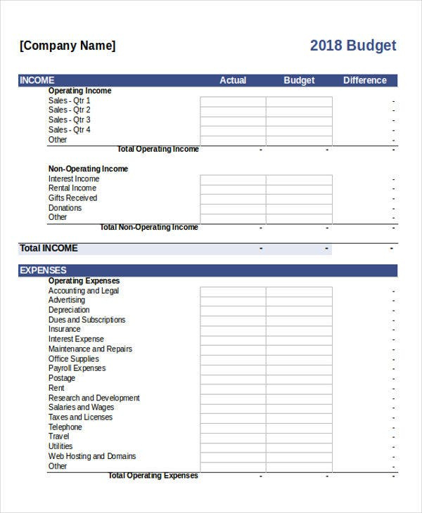 22 Budget Templates In Excel Free Premium Templates For Budget Template For Startup Business
