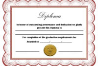 22 Free School Degree Certificate Templates Word For Awesome School Certificate Templates Free