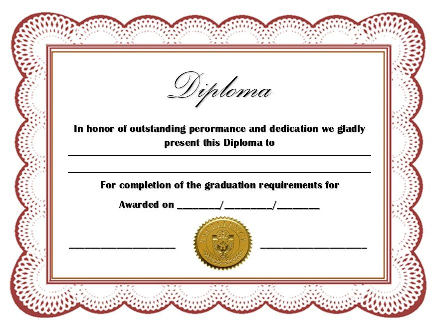 22 Free School Degree Certificate Templates Word For Awesome School Certificate Templates Free