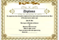 22 Free School Degree Certificate Templates Word Regarding School Certificate Templates Free