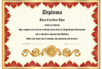 22 Free School Degree Certificate Templates Word With Certificate Templates For Word Free Downloads
