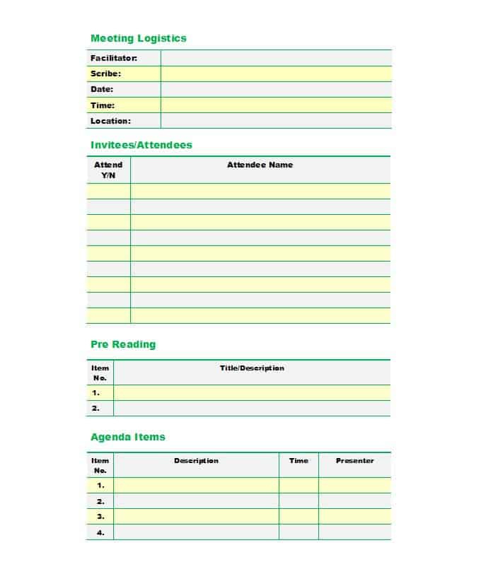 22 Meeting Agenda Templates Word Templates Intended For Printable Agendas For Meetings Templates Free
