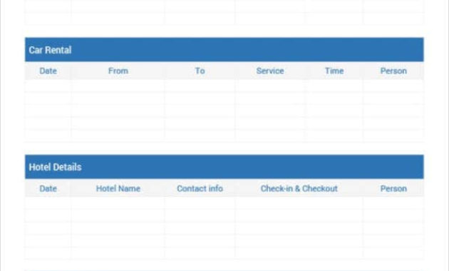 24 Itinerary Format Templates Free Premium Templates Pertaining To Sample Business Travel Itinerary Template