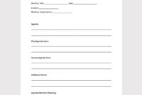 24 Meeting Minutes Templates Pdf Google Docs Apple Intended For Quality Nonprofit Board Meeting Agenda Template