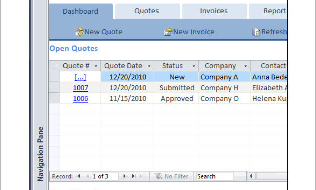 24 Microsoft Access Templates Free Download Regarding Small Business Access Database Template