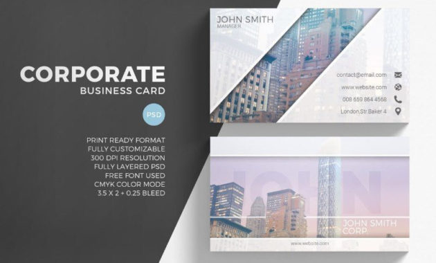 25 Modern Business Card Templates Psd Ai Eps Download Intended For Create Business Card Template Photoshop