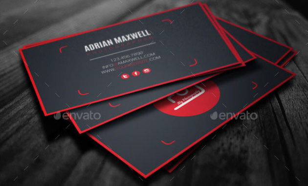 25 Modern Photography Business Card Design Templates Pertaining To Photography Business Card Template Photoshop