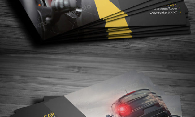 25 New Professional Business Card Psd Templates Design Intended For Automotive Business Card Templates